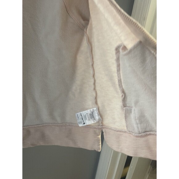 Womens Medium Weight Light Pink Carhartt ReworkedZip Up Hoodie Sweatshirt Size S - Picture 6 of 10